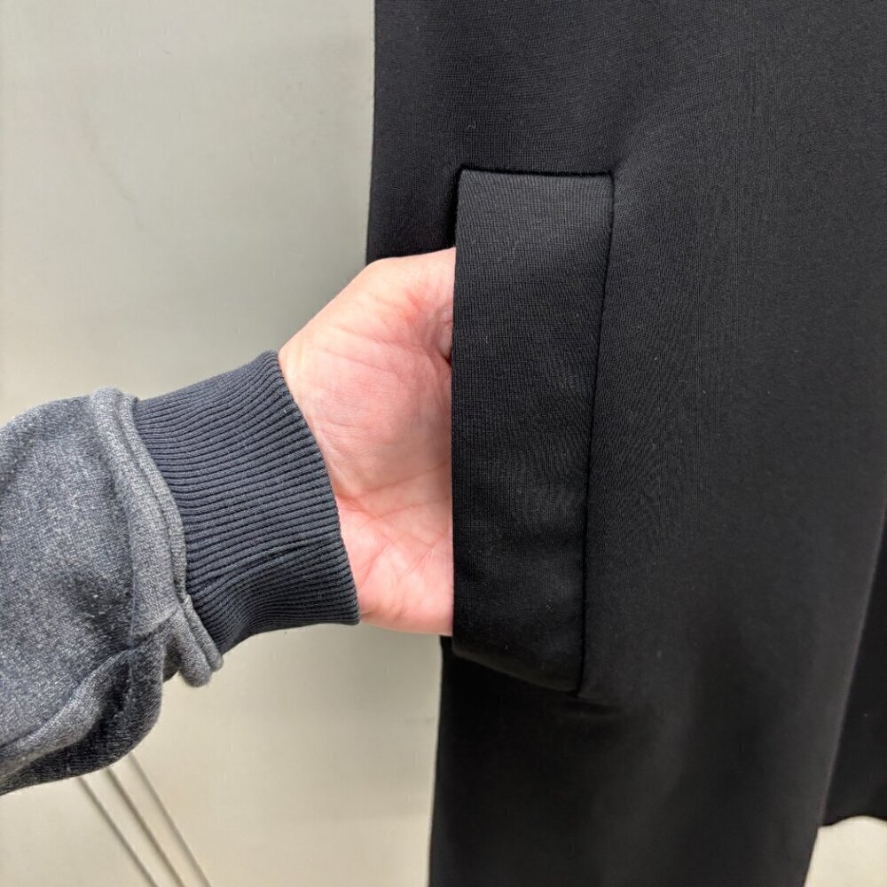 L.B.P.Y Black Classic Corpo Uniform Pinafore Pockets Midi Size M - Picture 6 of 8